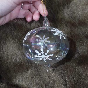 Iridescent Snowflake Christmas ornament